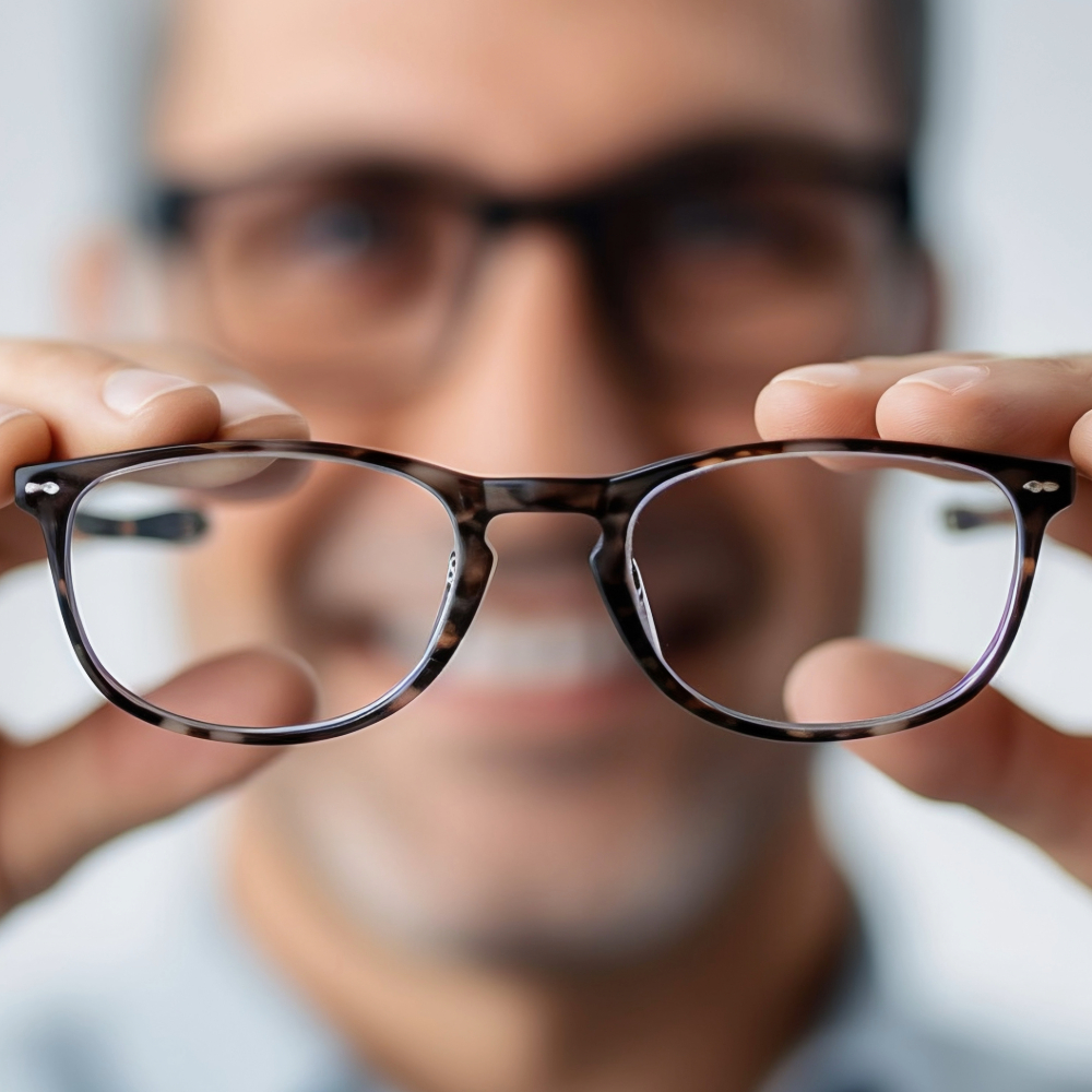 ajustement des lunettes par un opticien