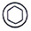 schéma d'une lame de tourne-écrou hexagonale