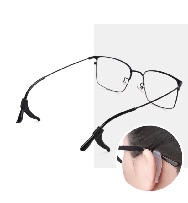 crochet d'oreilles 34 mm posés sur des montures de lunettes