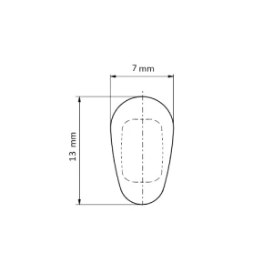dessin plaquette silicone 13 mm