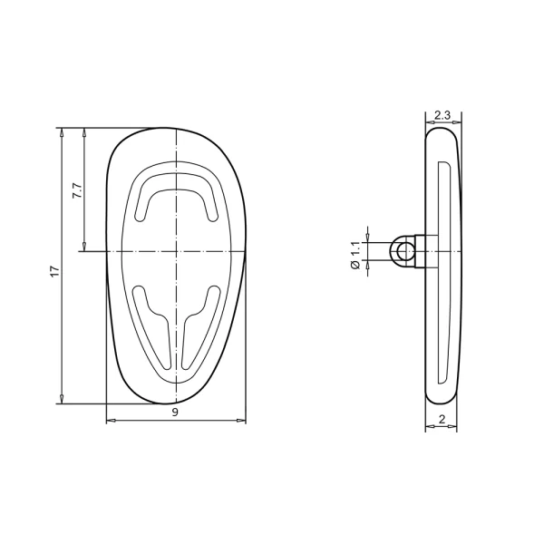 dimensions-plaquette-silicone-asymetrique-17mm-a-visser