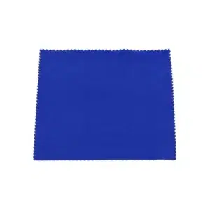 lingette lunettes microfibre bleu saphir -150 x 150 mm - mi217