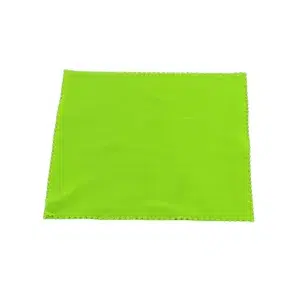 lingette lunettes microfibre vert fluo -150 x 150 mm - mi228